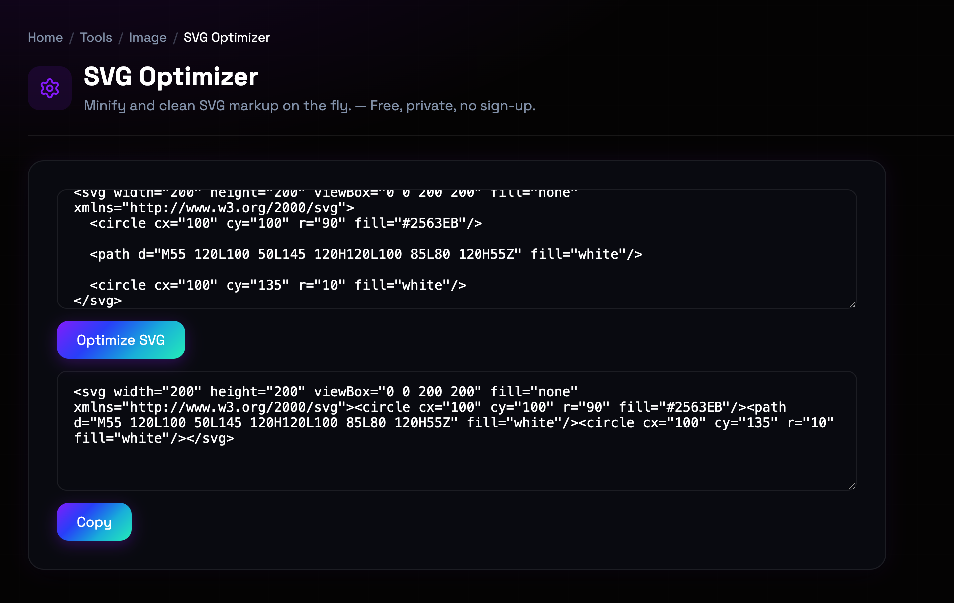 How to use SVG Optimizer online — free, fast, and private